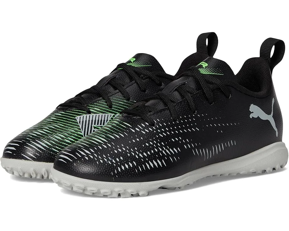 Кроссовки PUMA Kids Future 8 Play Turf Training (Little Kid/Big Kid), PUMA Black/Cool Light Gray/Fluo Green