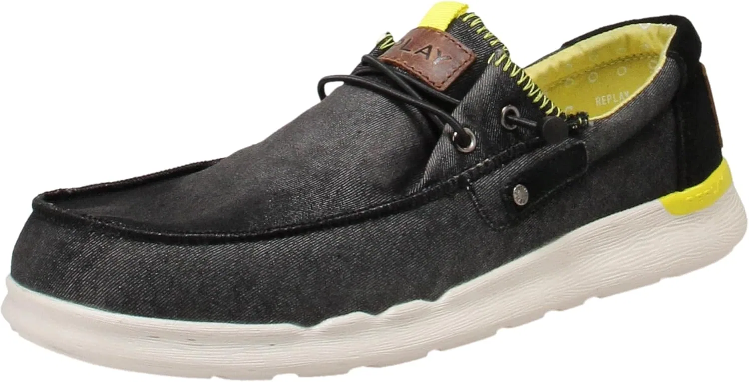 Туфли Replay Herren Alcyon DenimMokassin, 003 Black