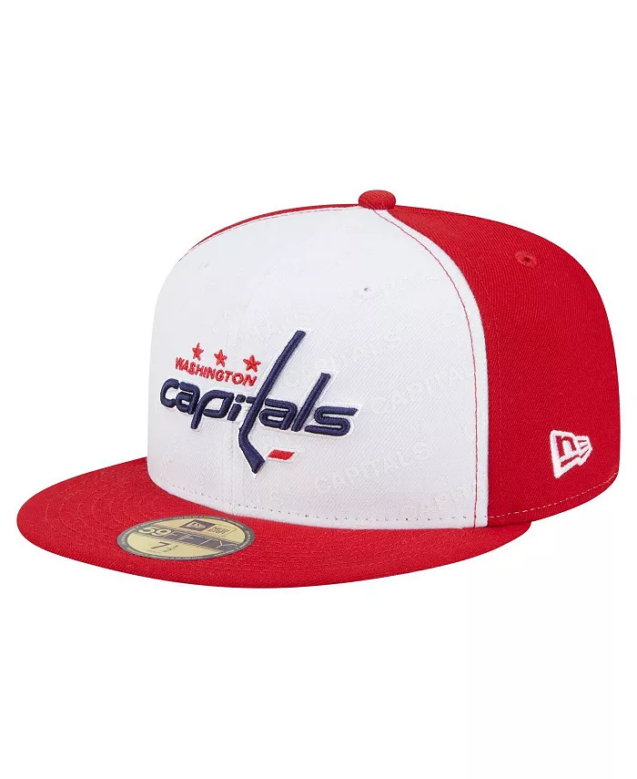 

Мужская бело-красная шапка Washington Capitals Repeat Two-Tone 59FIFTY Fitted New Era