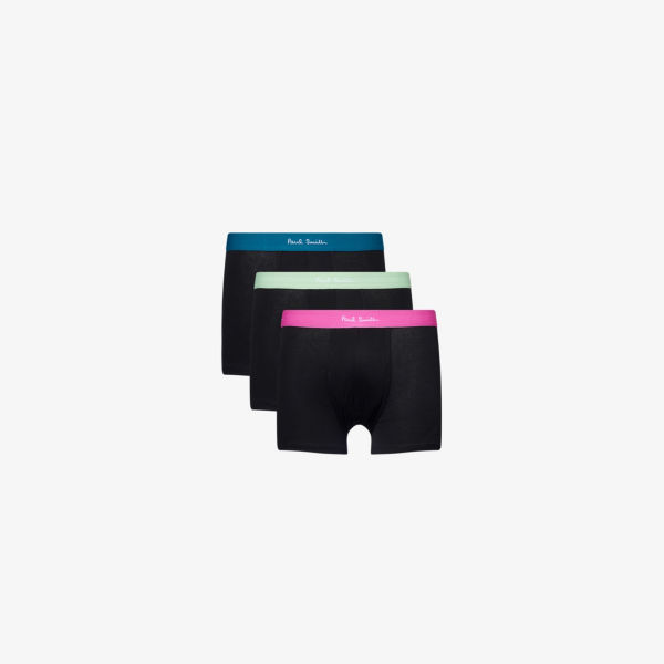 

Трусы-боксеры Paul Smith из хлопкового джерси, 3 шт, черный
