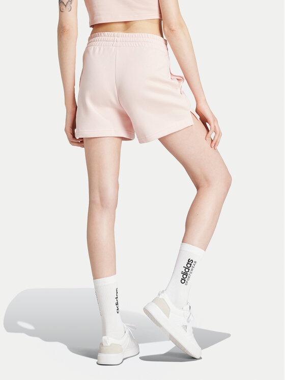 Спортивные шорты loose fit Essentials Small Logo JH3683 Adidas, розовый — фото 2