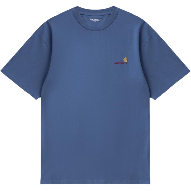 

Футболка из хлопка с вышитым логотипом Carhartt WIP, blx/синий