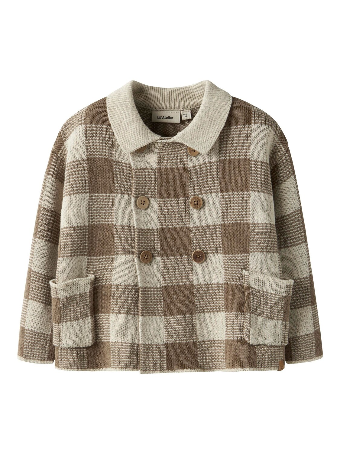 

Lil'Atelier Вязаный кардиган в бежевом цвете