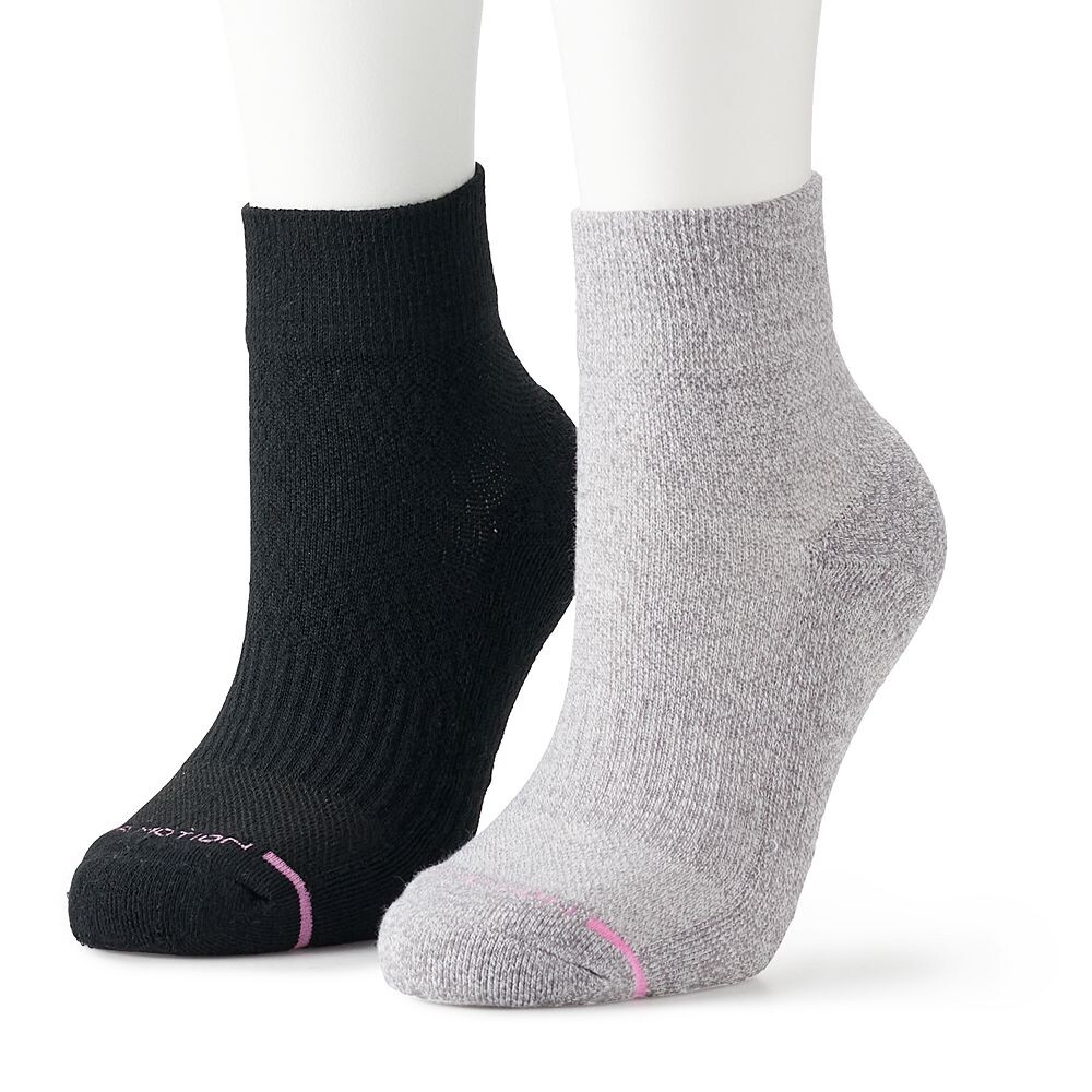 

Женские компрессионные носки Dr. Motion, две пары, цвет Black Gray