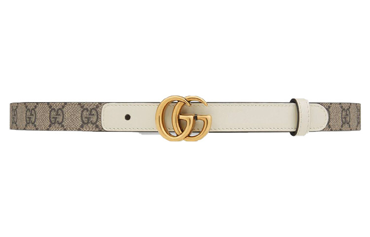 

Ремень Gucci женский, белый / серый