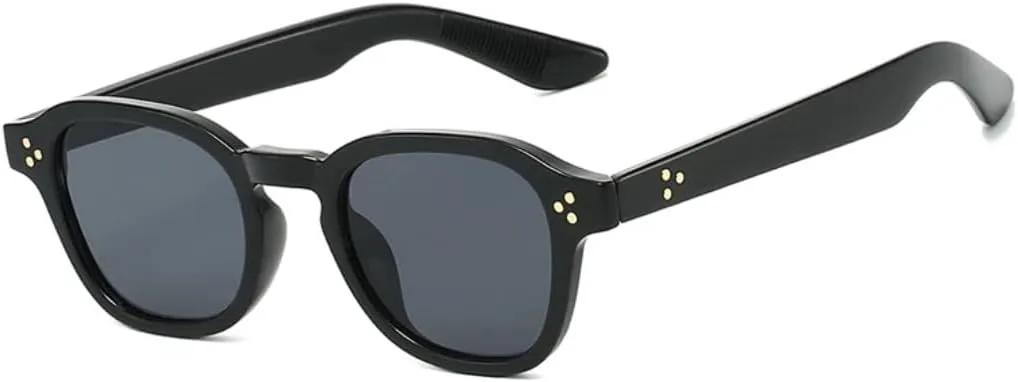 

Винтажные мужские солнцезащитные очки с заклепками, модные градиентные очки с защитой от УФ-излучения UV400, женские очки в стиле панк UUPTTPL, Black Grey