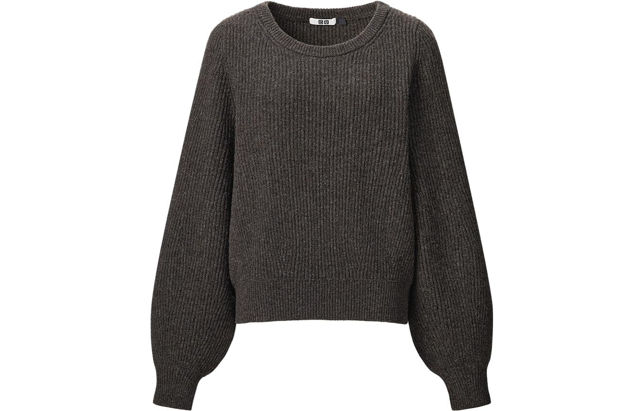 

Осень-зима 23 U Series свитер женский темно-коричневый Uniqlo