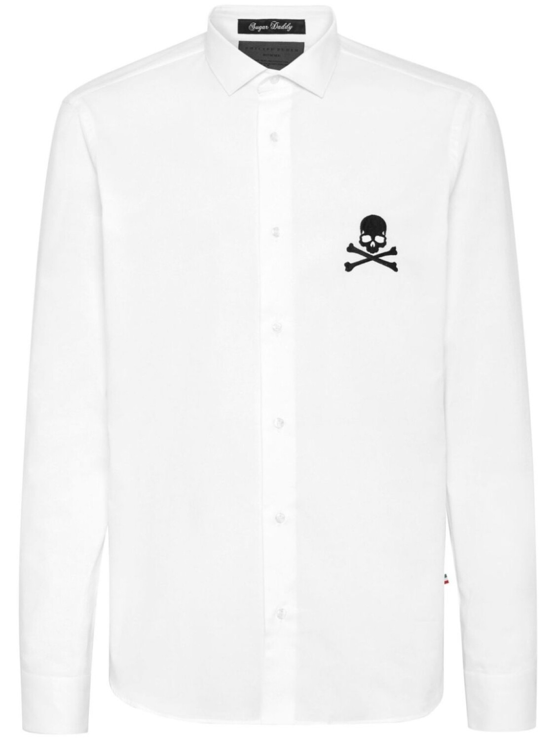 

Philipp Plein рубашка Sugar Daddy Skull&Bones, белый