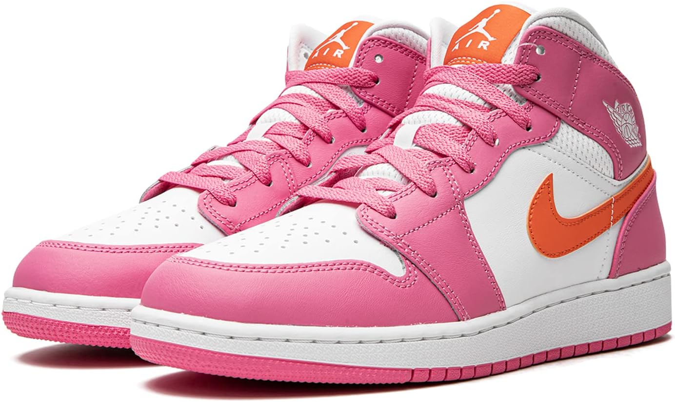 Кроссовки Jordan Boy's Modern, белый/оранжевый/розовый — фото 2