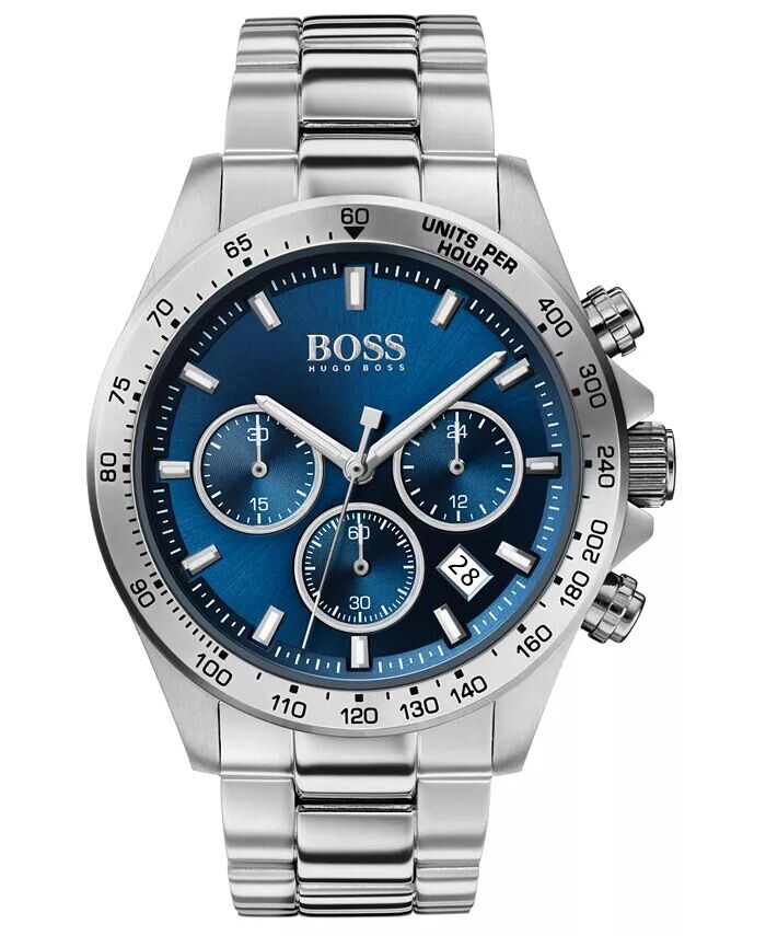 

Мужские часы-хронограф Hero с браслетом из нержавеющей стали, 43 мм Hugo Boss