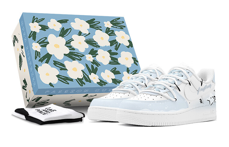 

Женские кроссовки для скейтбординга Nike Air Force 1 Low, светло-синий