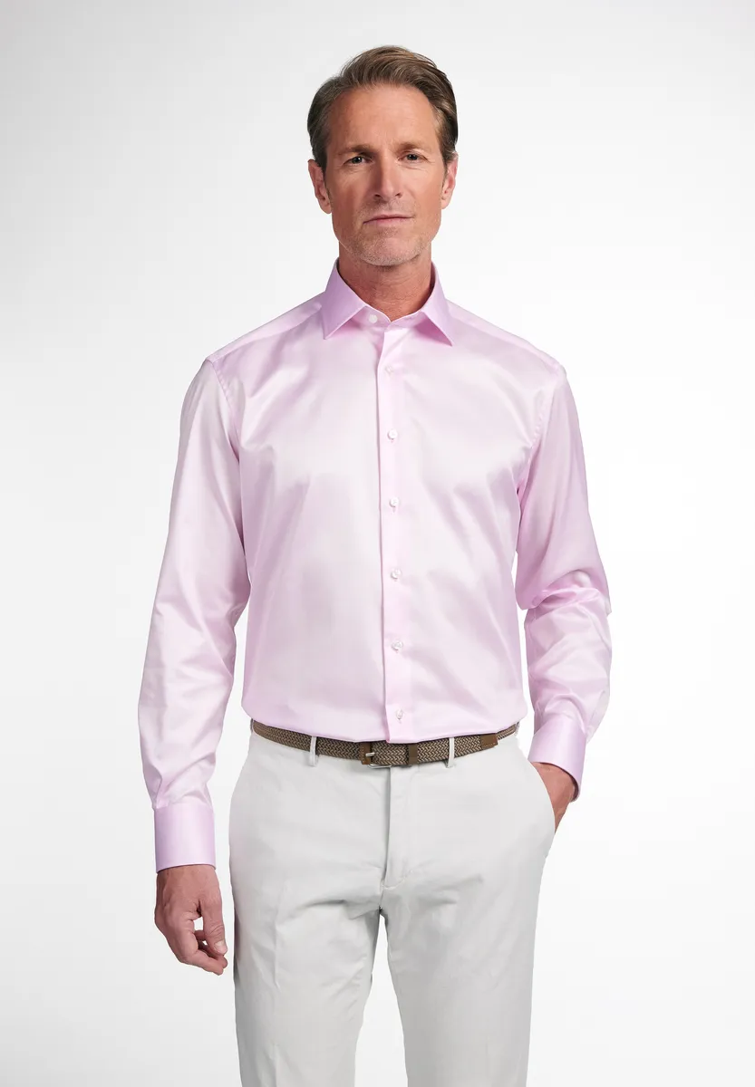 

Рубашка Eterna с длинными рукавами "COMFORT FIT", розовый