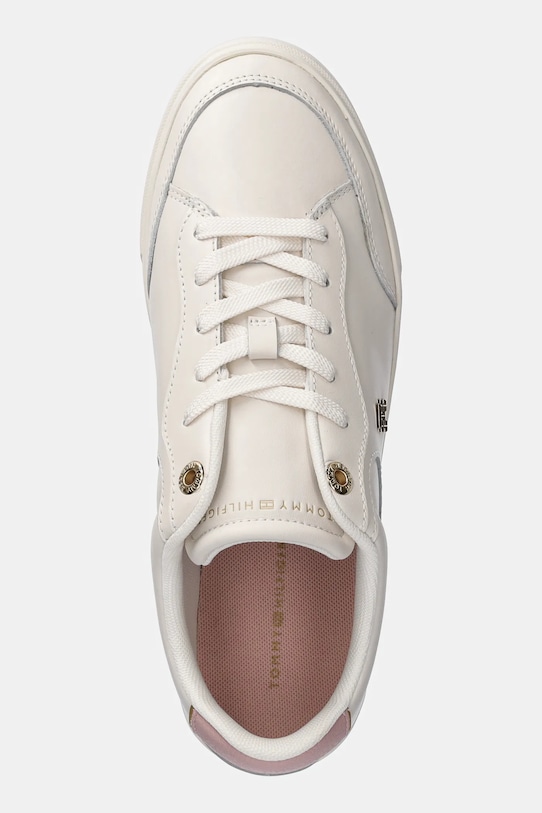 Кожаные кроссовки Essential Chic Court Sneaker Tommy Hilfiger, бежевый — фото 4