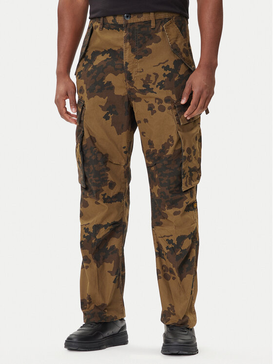 

Брюки из ткани straight fit R-3N D25224-D553 G-Star Raw, зелёный