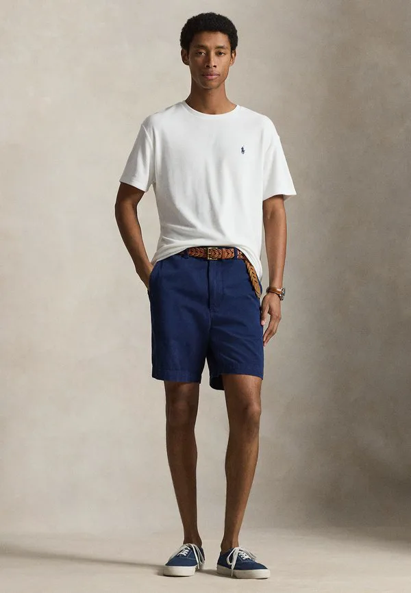 Классическая махровая футболка, базовая футболка Polo Ralph Lauren, White — фото 2