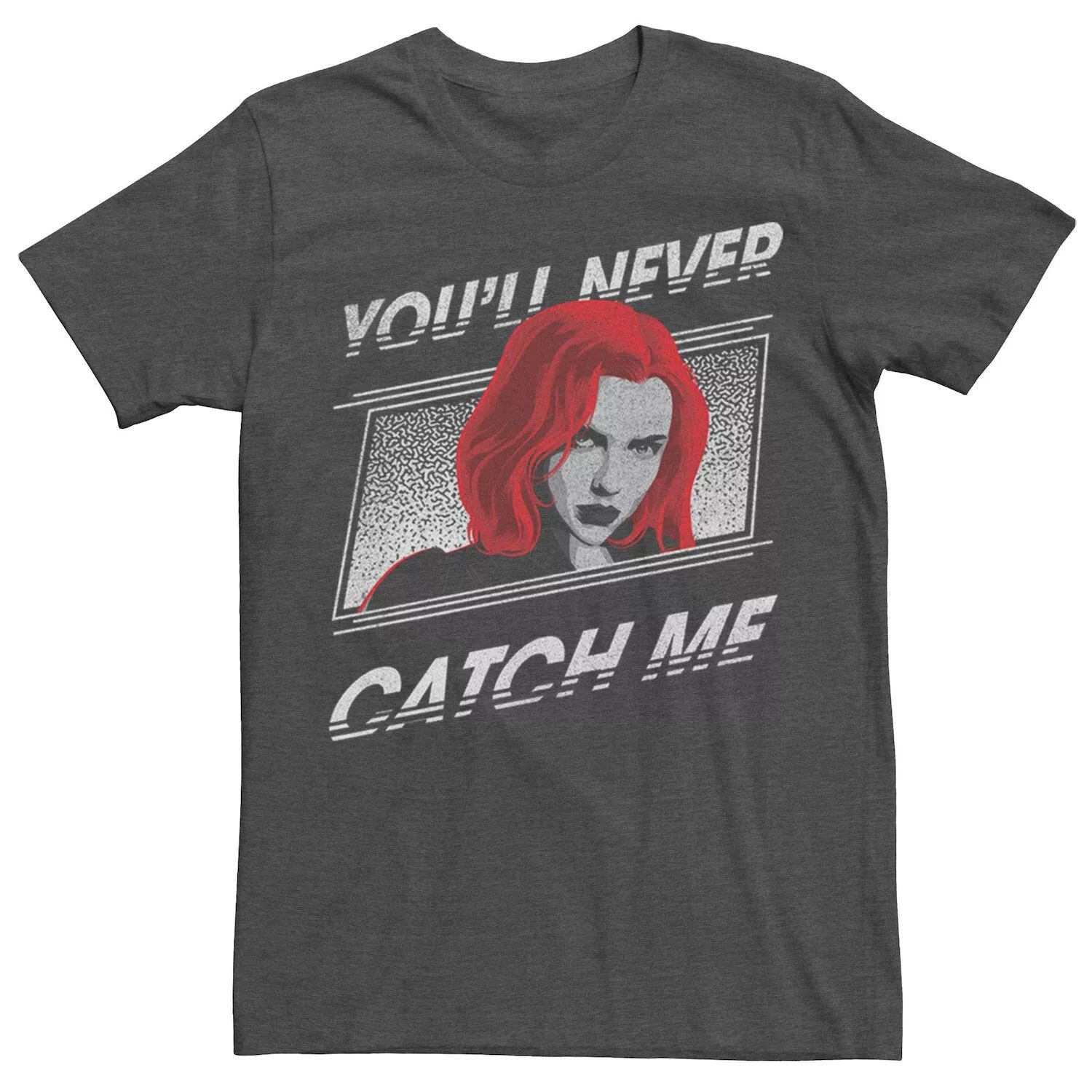 

Мужская футболка Black Widow Never Catch Me Marvel