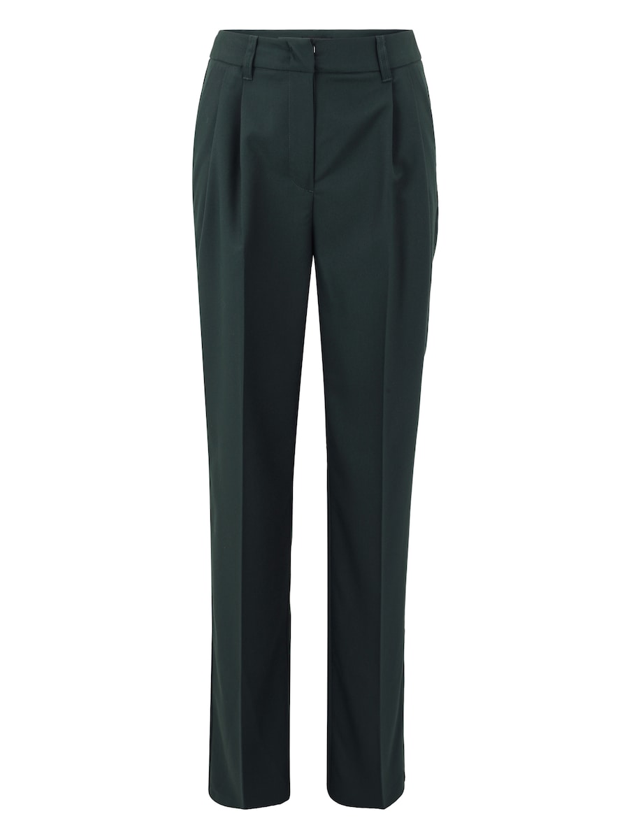 

Узкие брюки со складками спереди zero, темно-зеленый