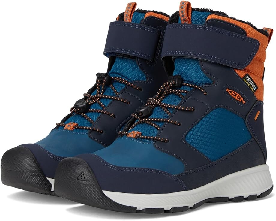 

Ботинки KEEN Kids Skua Winter Comfortable Insulated Waterproof, цвет Sky Captain/Gold Flame