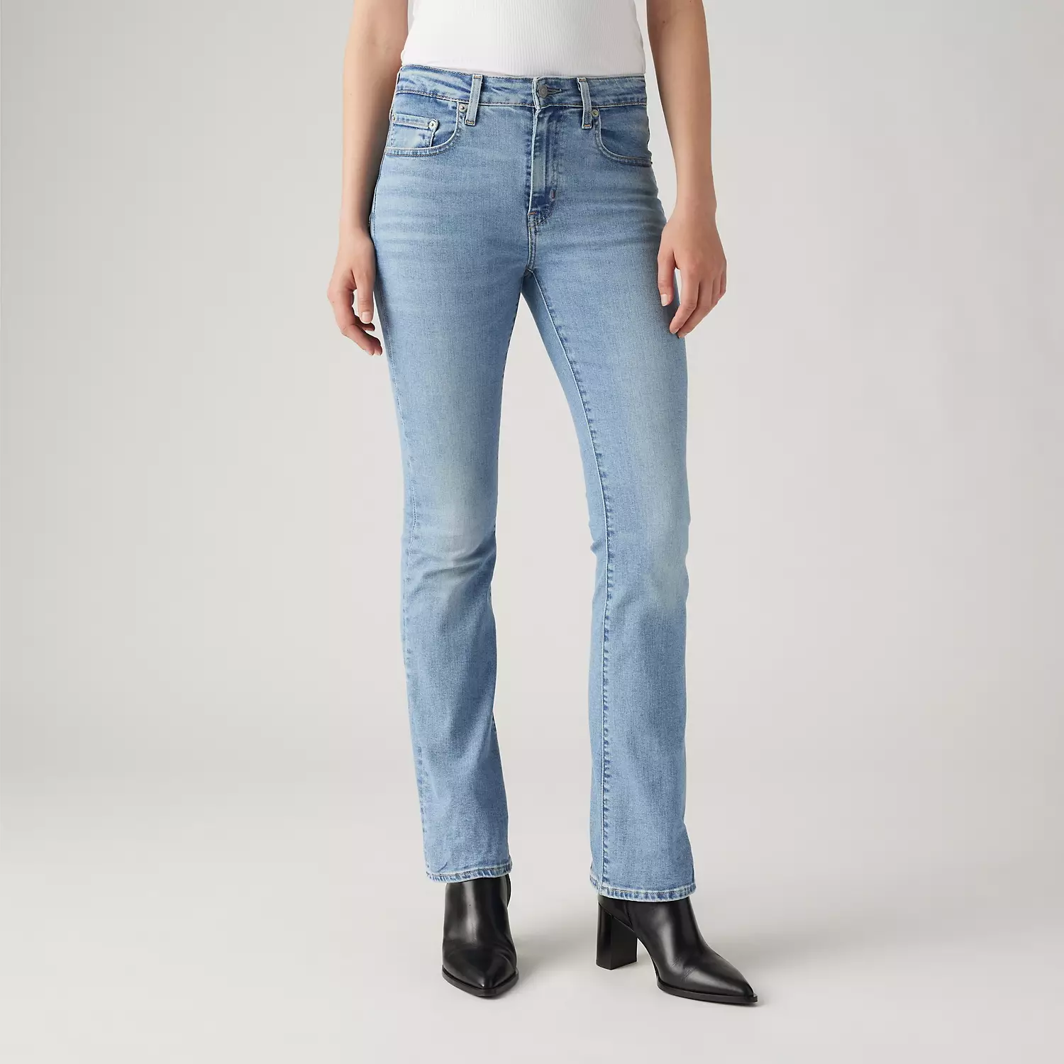 725 женские джинсы Bootcut с высокой посадкой Levi's, цвет Blue Wave Light - Light Wash — фото 2