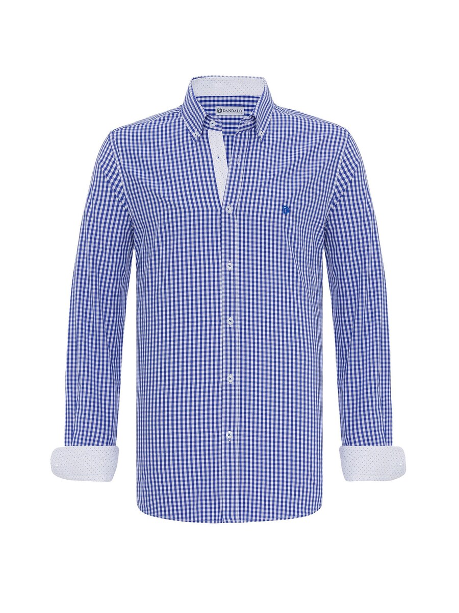 

Рубашка обычного кроя на пуговицах Dandalo, цвет Blue/White