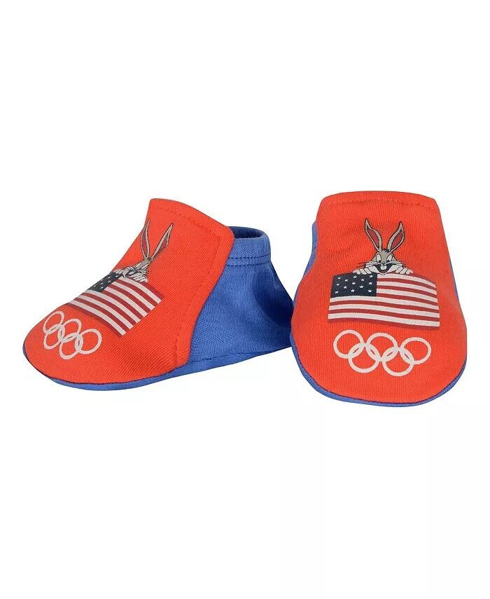 Комплект боди и пинеток Red Team USA Looney Tunes для новорожденных мальчиков и девочек Outerstuff, красный — фото 4