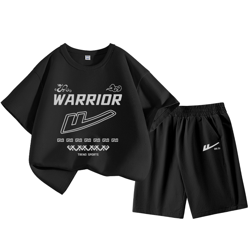 Повседневный спортивный комплект из 2 предметов для детей 3-7 лет WARRIOR, royal синий/h серый pattern-черный/h серебро huili k — фото 2