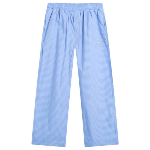 Пижамный комплект из хлопкового поплина с гербом Heritage Calvin Klein, slim stripe синий descent — фото 3