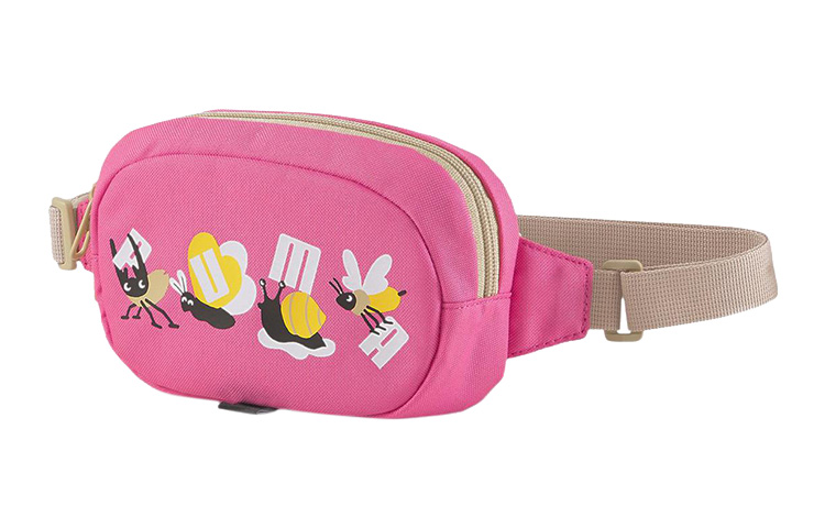 

PUMA Полиэстеровый одноплечевый поясной рюкзак малого размера женский розовый