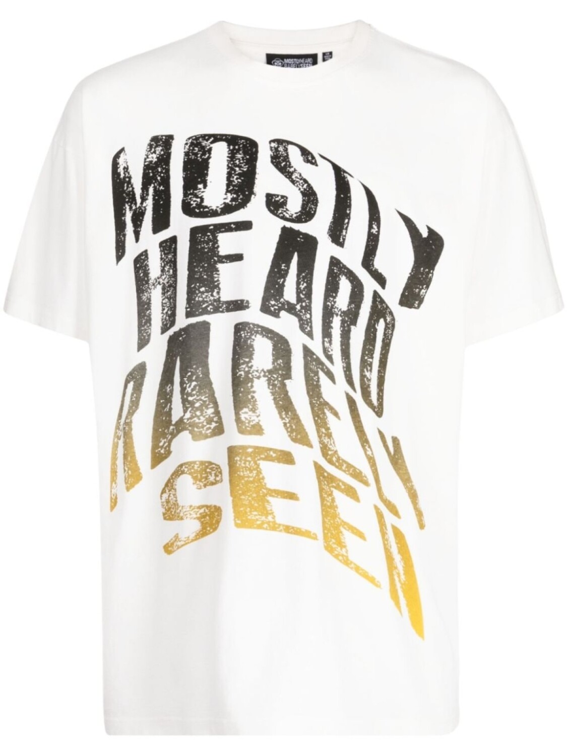 

Mostly Heard Rarely Seen футболка Faded Warped, белый