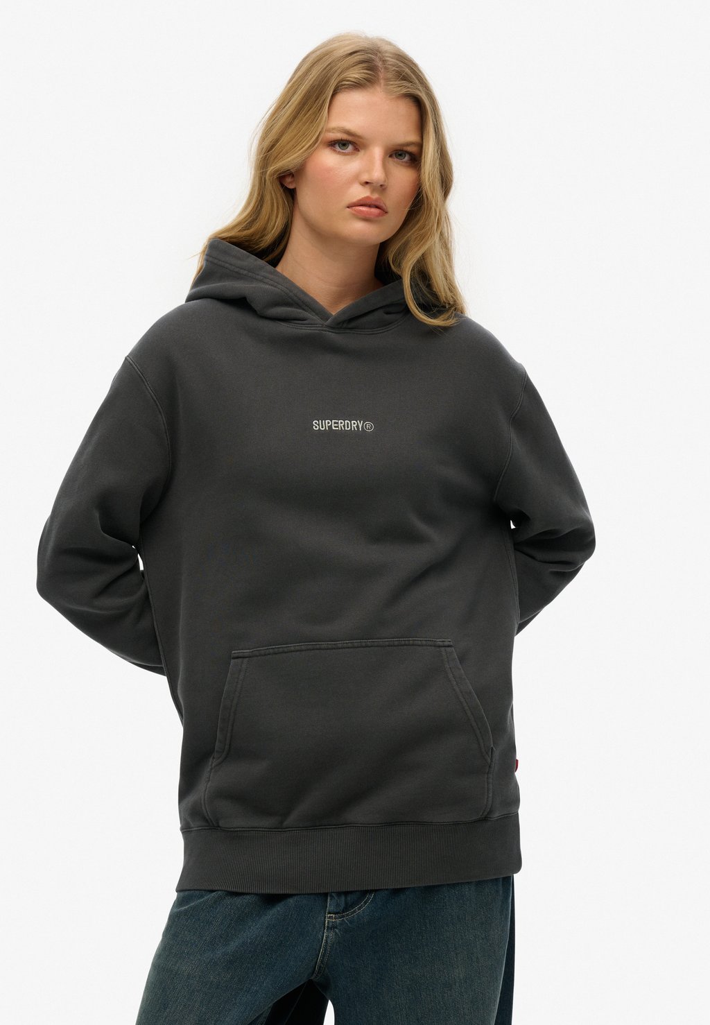 

Толстовка Hoodie Superdry, цвет Washed Black