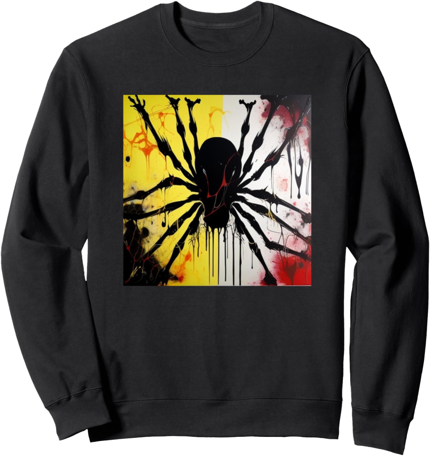 

Толстовка с силуэтом паука для любителей пауков Spider Art Merch - Men Women Kids Boys Girls Gift, черный
