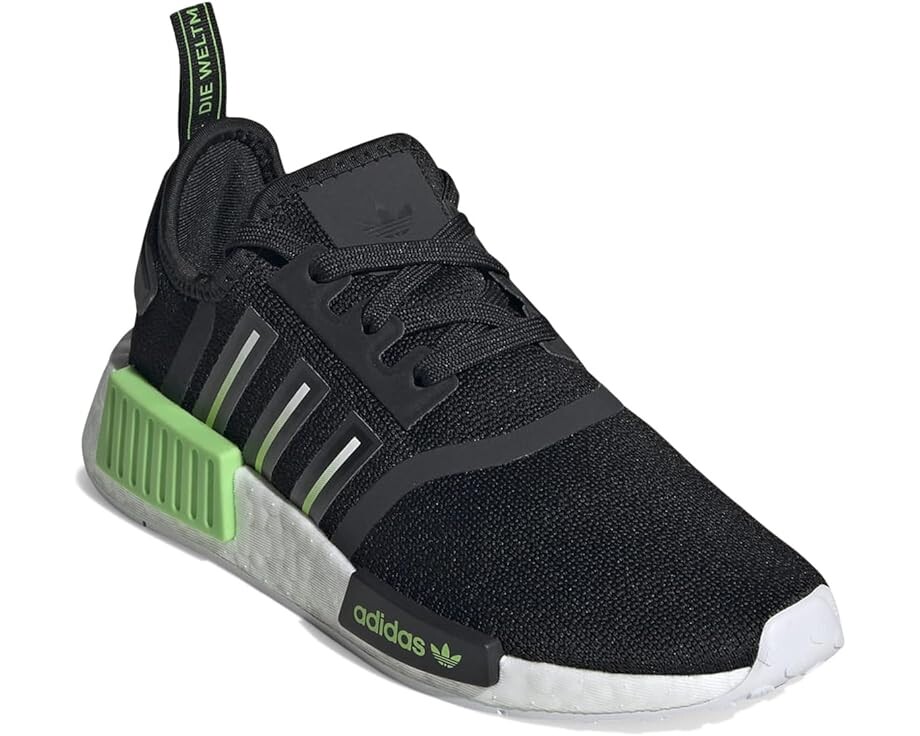 

Кроссовки Adidas NMD_R1 J, цвет Core Black/Lucid Lime/Footwear White
