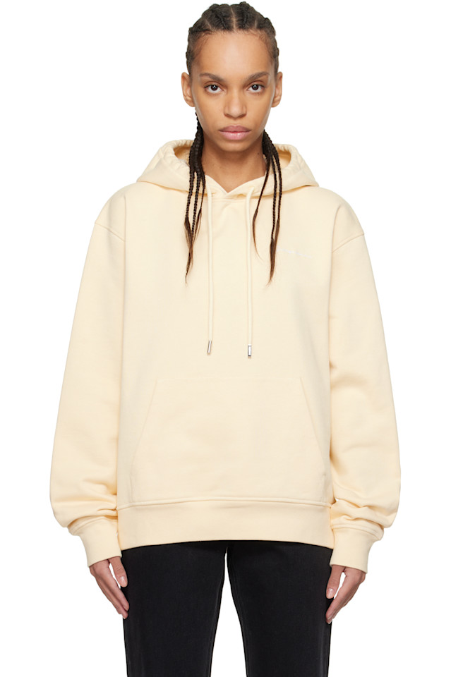

Вышитый худи Jacquemus, бежевый