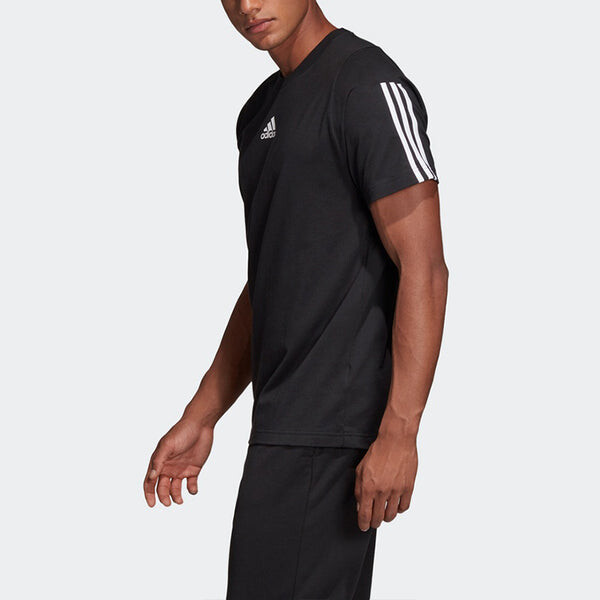 Футболка must haves 3 полоски спортивная футболка Adidas, черный — фото 4