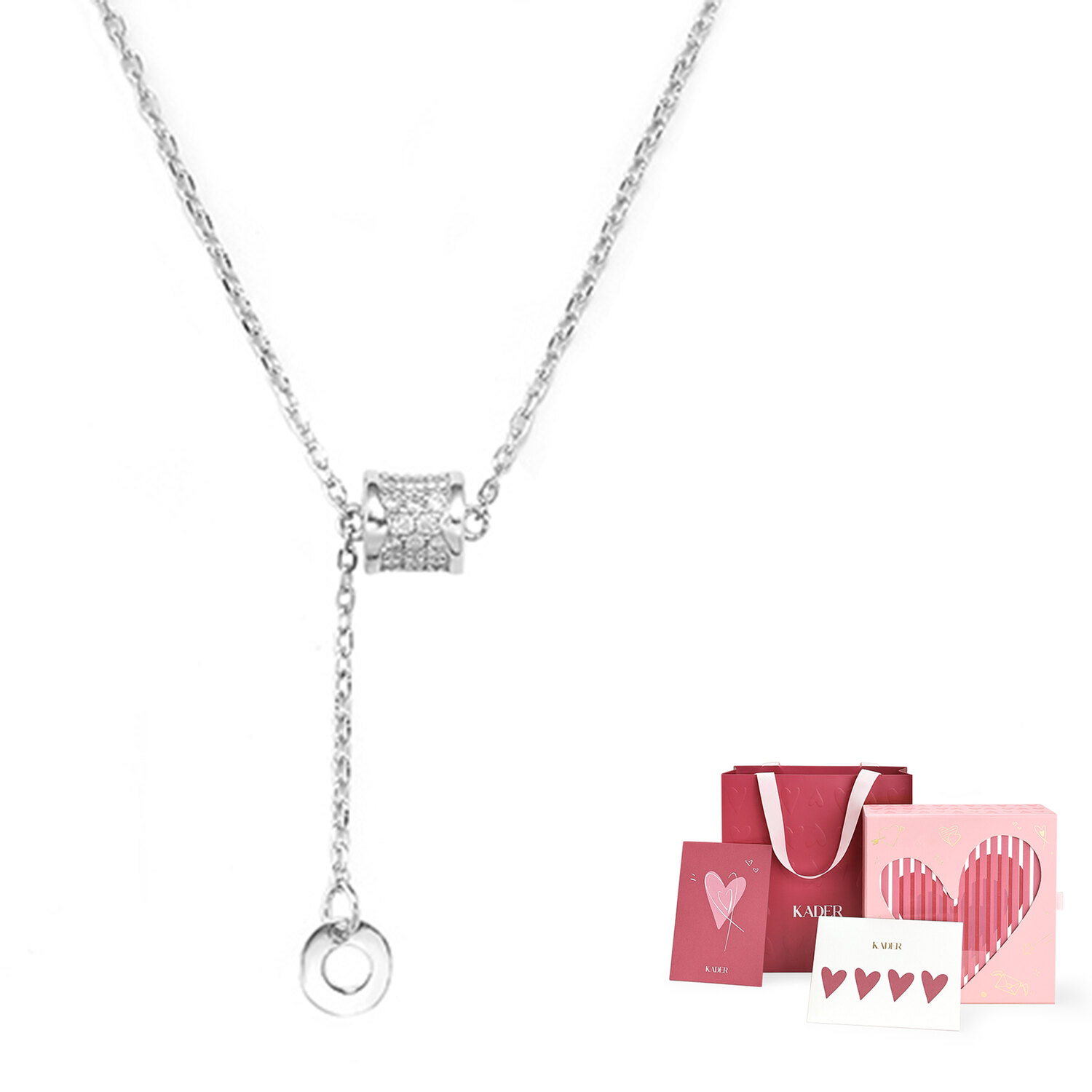 

Позолоченное медное ожерелье для женщин с двухцветным вариантом "Счастливый ящик" KADER, Xl2275-C1