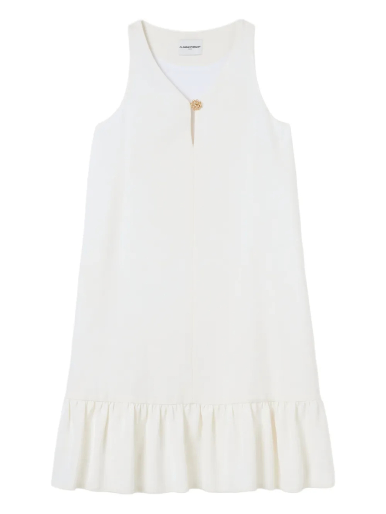 

Мини-платье без рукавов Claudie Pierlot, нейтральный