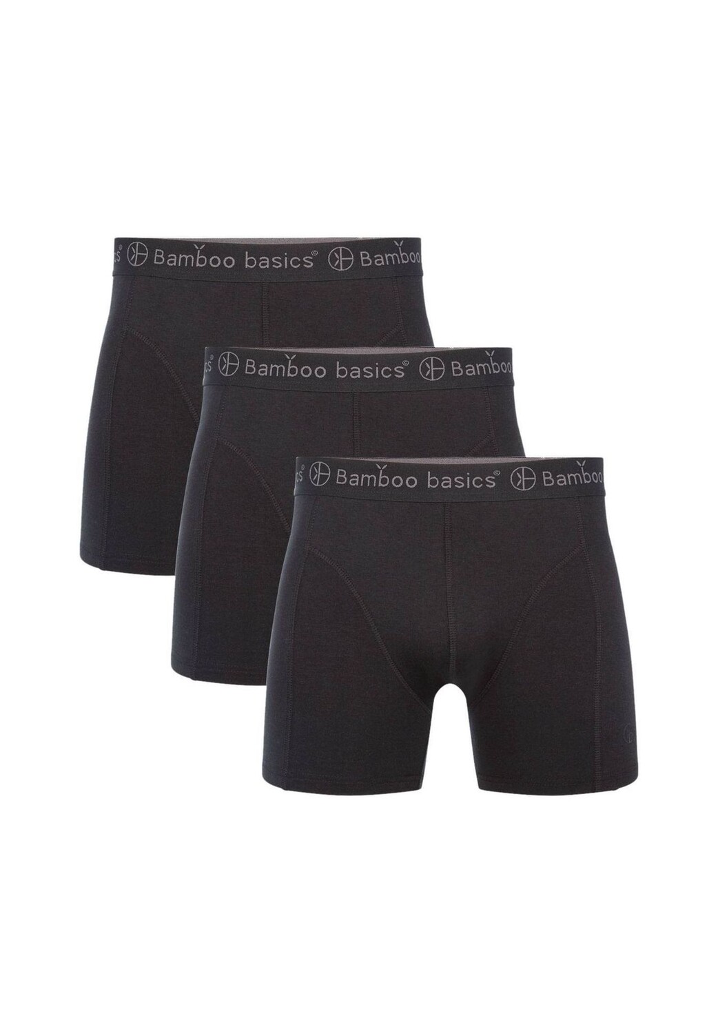 

Мужские боксеры RICO, 3 шт. – дышащие, одинарный трикотаж Bamboo Basics, черный