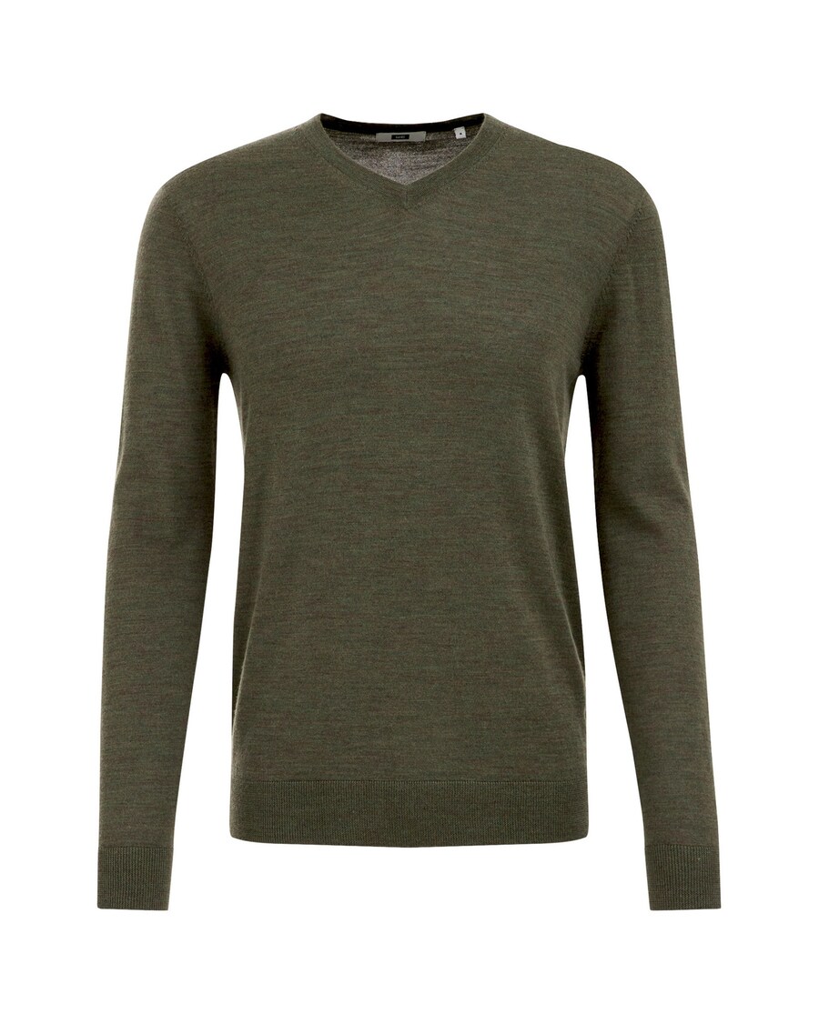 

Свитер с v-образным вырезом WE Fashion Sweater, темно-зеленый