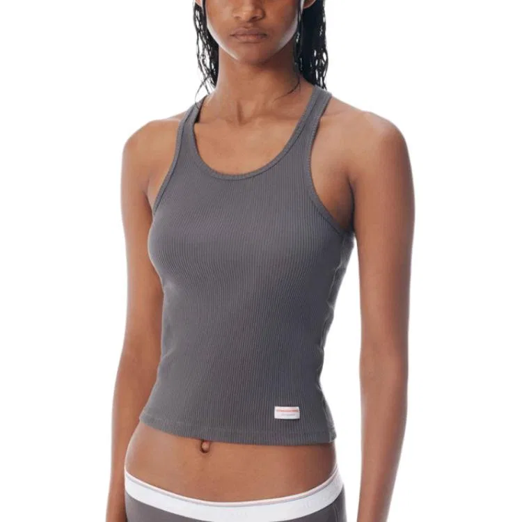 Топ Alexander Wang оливковый — фото 4