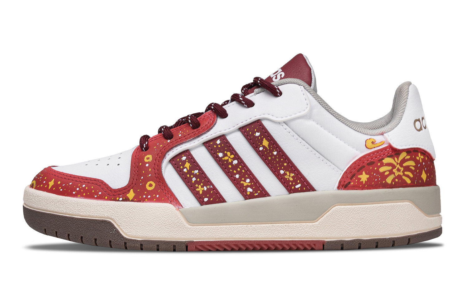 

Adidas Neo Кроссовки для скейтбординга Enprap Fiery Starlight с амортизацией и износостойким низким верхом, унисекс, красные и желтые