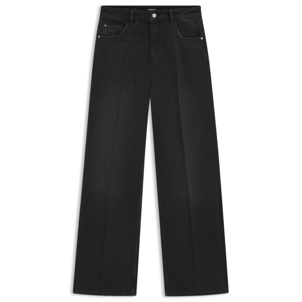 

BOSS Серые джинсы-бойфренды из плотного денима