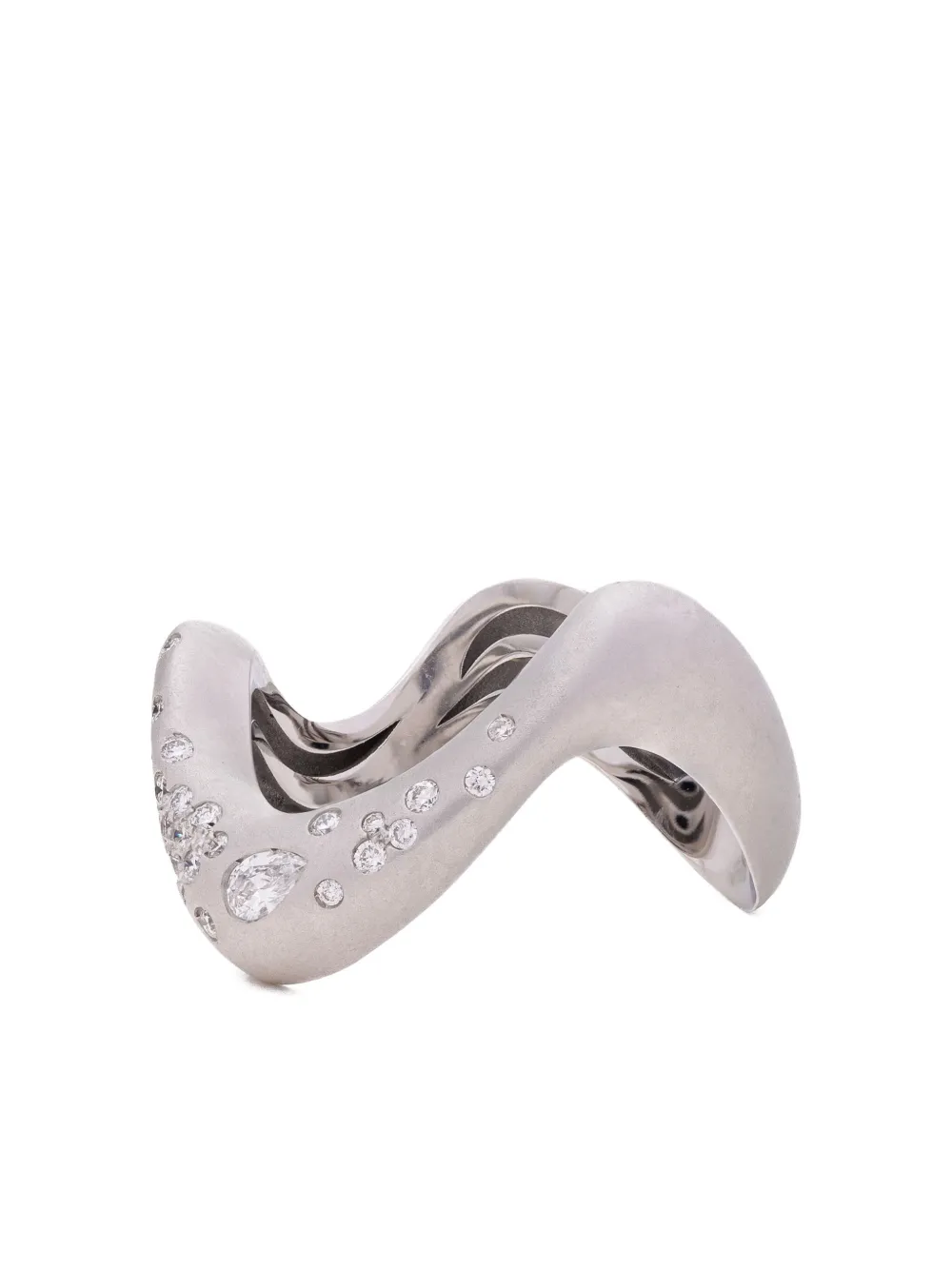 

Кольцо Swoon II из белого золота 18 карат с бриллиантами Mimia Leblanc, серебристый
