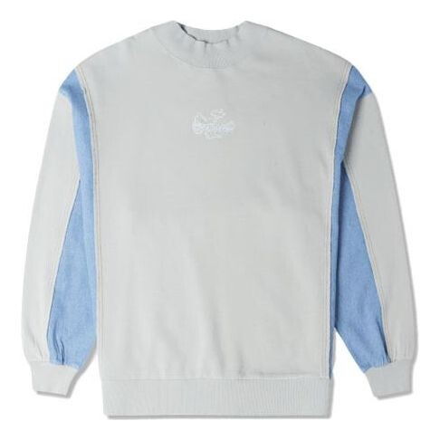 

Свитер denim patchwork crew sweatshirt 'blue' Converse, синий