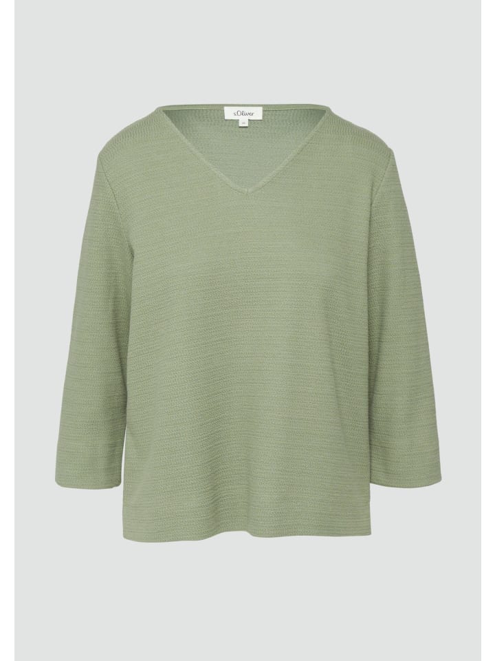 

Толстовка цвета 7369_шалфейно-зеленый s.Oliver