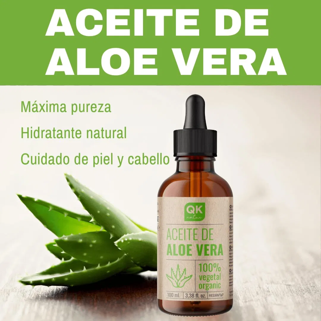 Чистое натуральное органическое масло алоэ вера «ALOE VERA ÖL» от QKnatur, 100 мл, 2 шт. Qknatur — фото 2