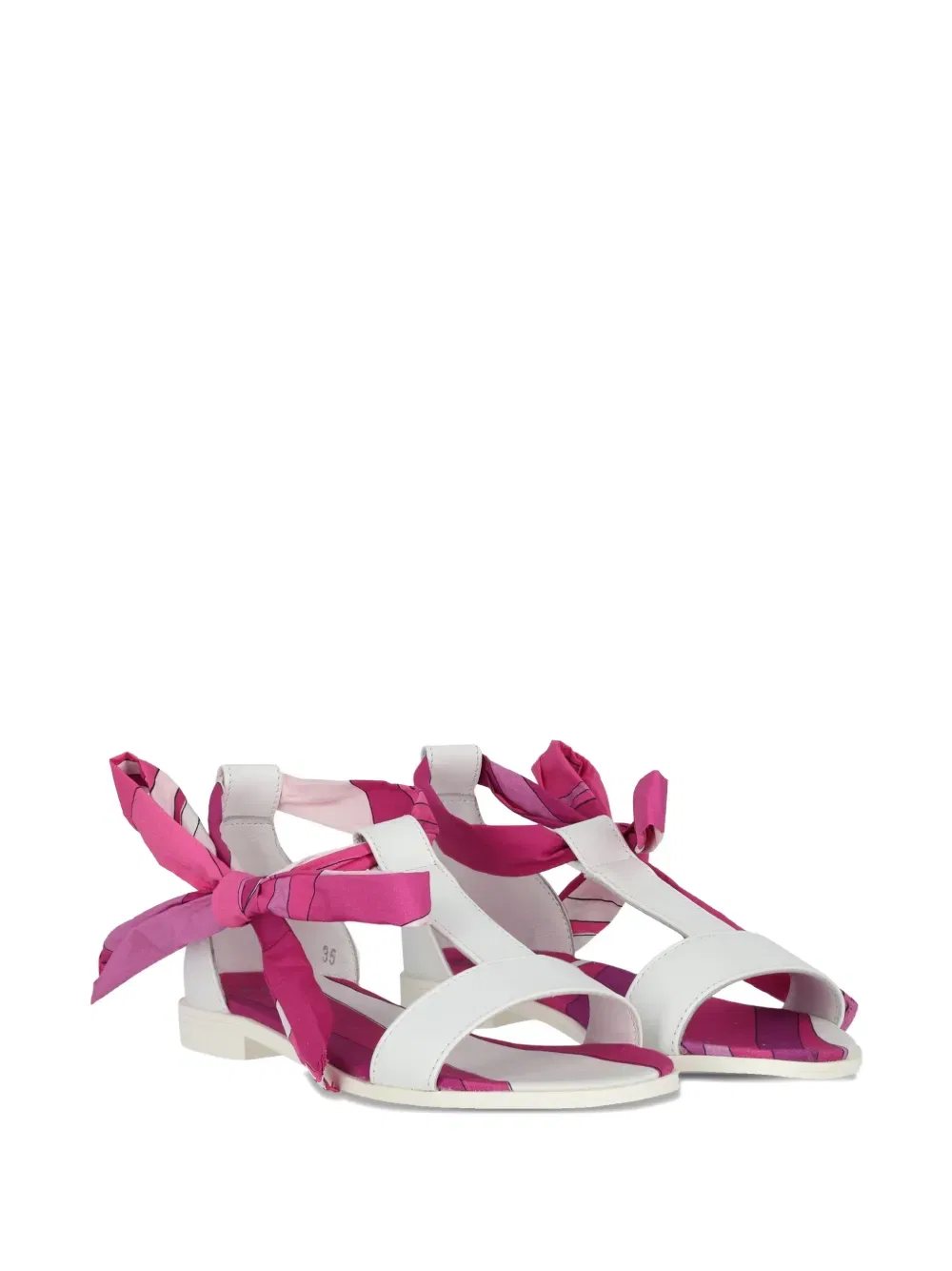 Сандалии с бантом Pucci Junior, розовый