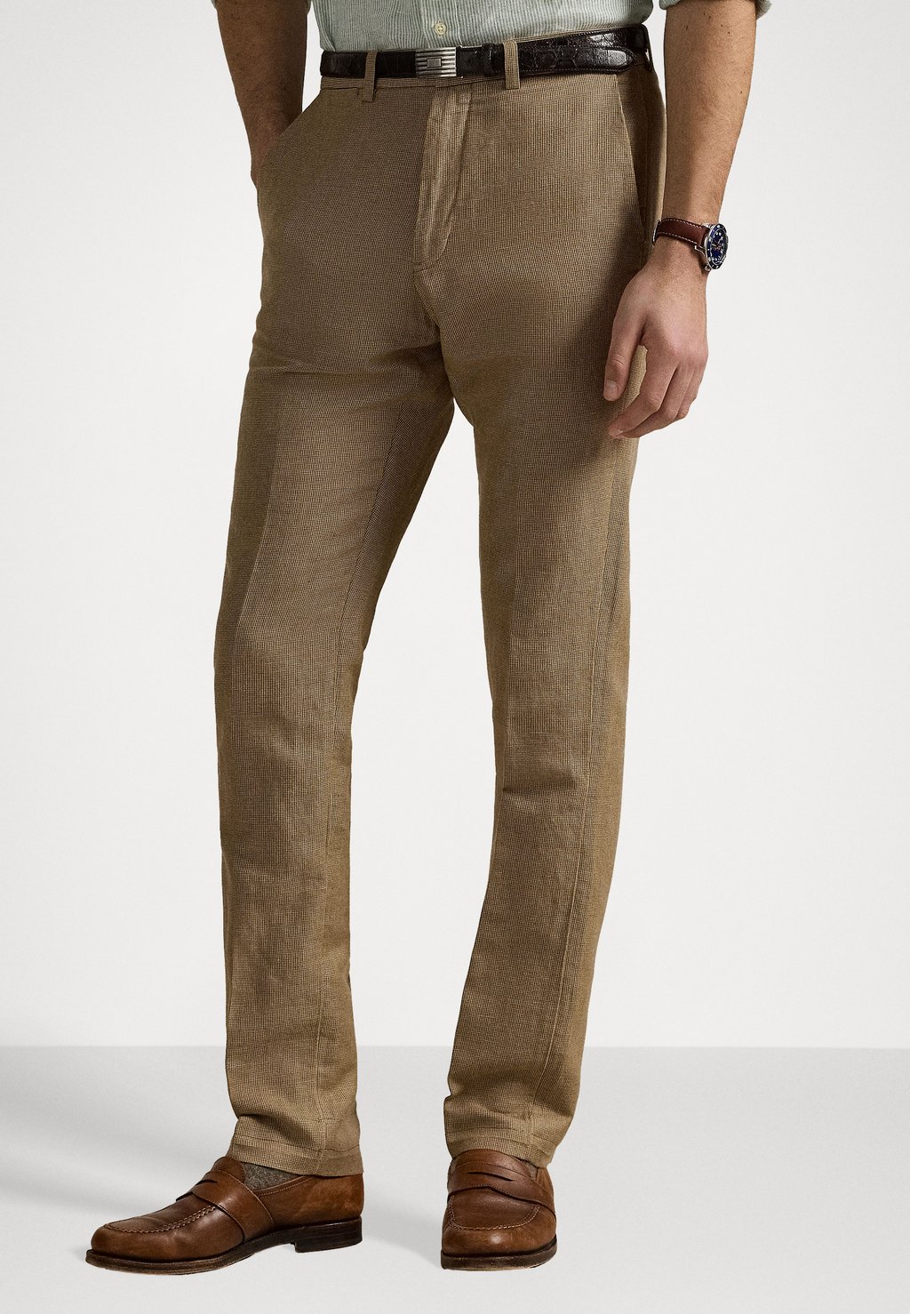 

Брюки STRAIGHT FIT HOUNDSTOOTH TWILL TROUSER Polo Ralph Lauren, коричневый