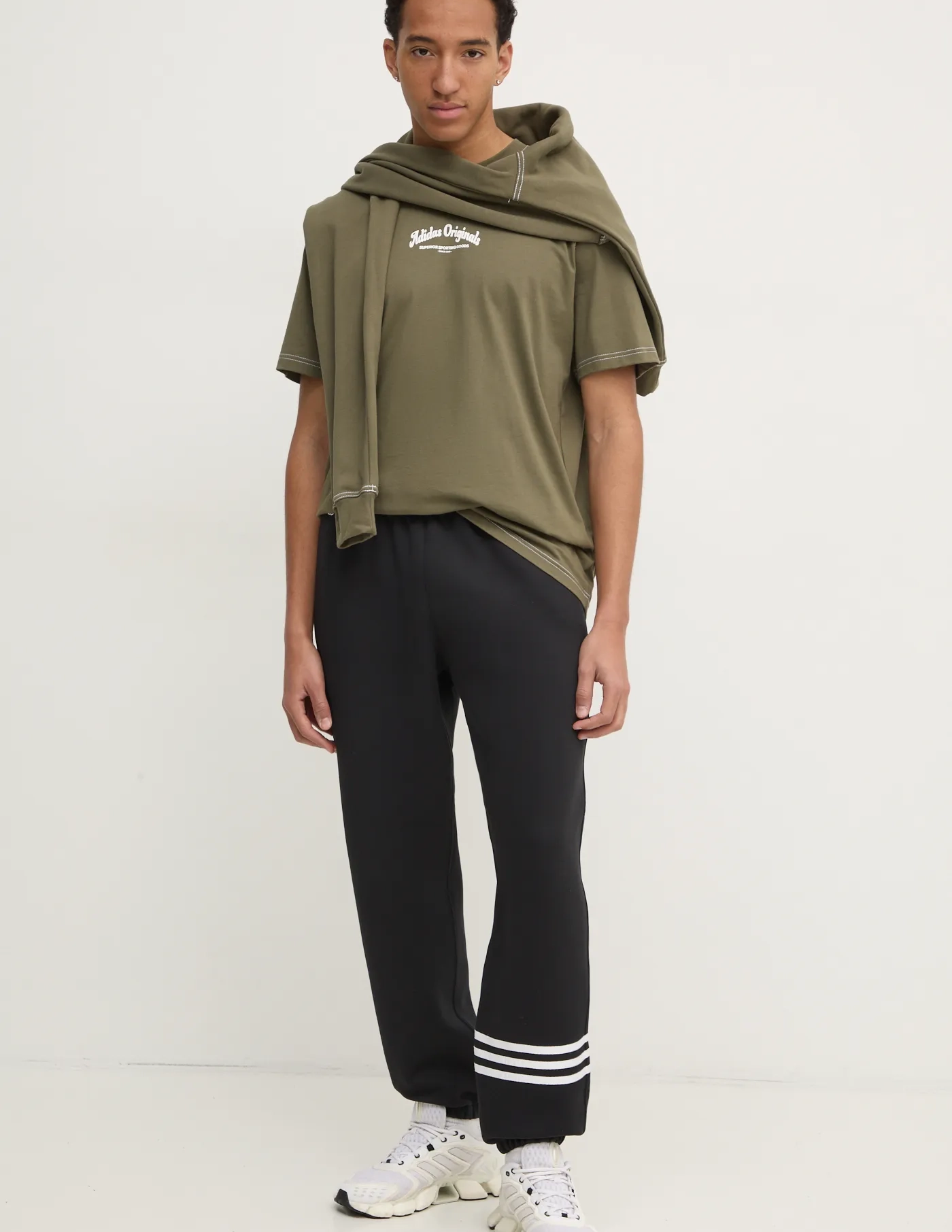

Толстовка Wabash из хлопка adidas Originals, зеленый