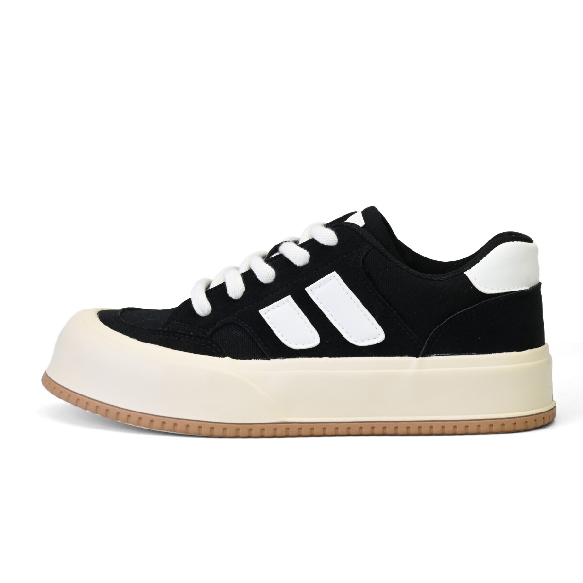 

Кеды, скейтборд обувь женская низкая Deerway, цвет Black/Beige