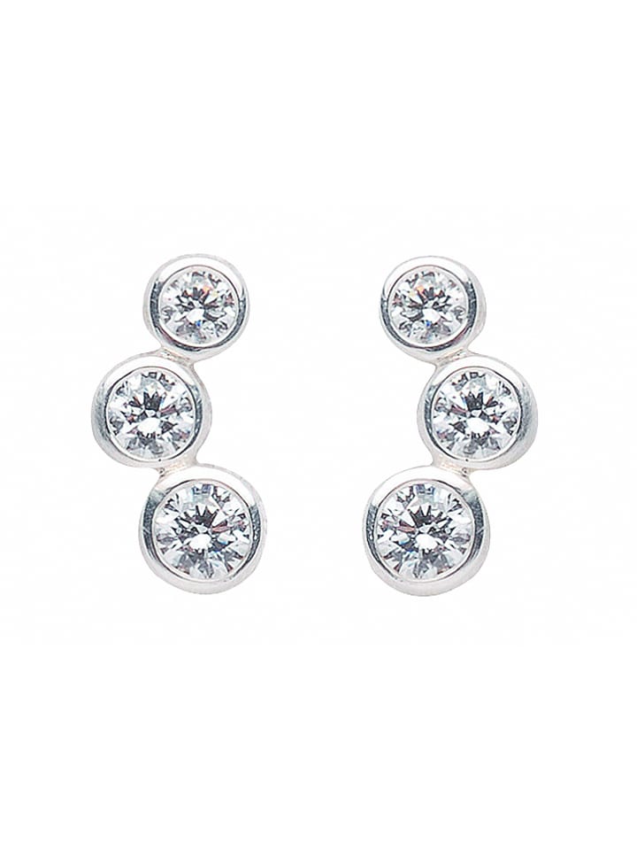 

Adeliás Женские серьги-гвоздики из серебра 925 пробы с кубическим цирконием в серебре